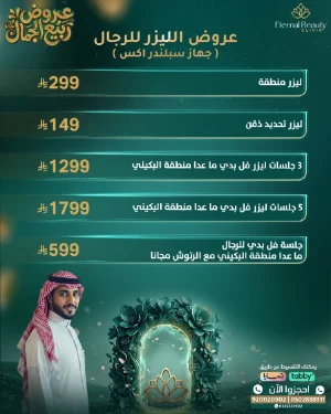عروض الليزر للرجال (جهاز سبلندر اكس)